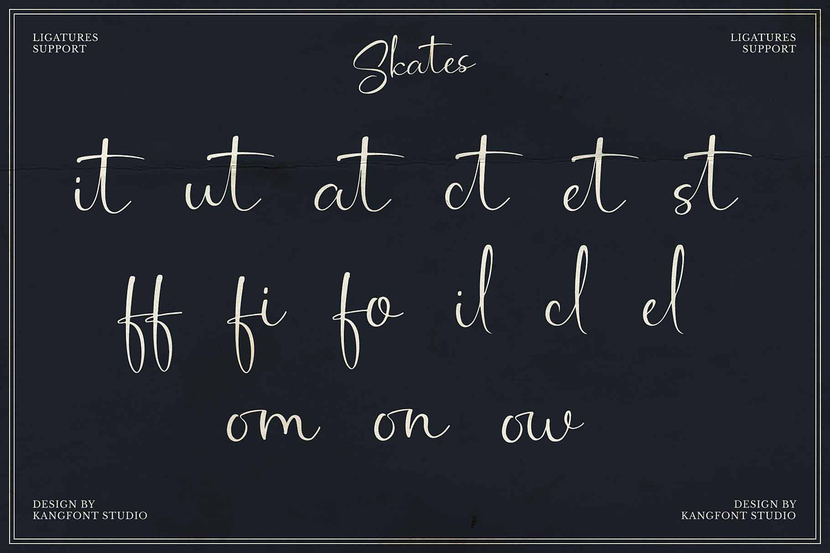 Skates – Elegant Script Font, a Script Font by kangfont Studio (Photo 9 of 10)