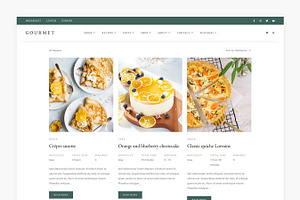 Gourmet - Food Blog & Recipe Theme