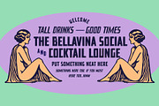 Bellavina Font and Logo Templates, a Handwritten Font by Chad Alan Steinborn (Thumbnail 5 of 6)
