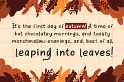 Orange Leafy - Autumn Display Font, a Script Font by Attype (Thumbnail 5 of 8)