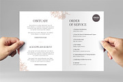 Funeral Service Brochure With Floral, a Flyer Template by BrandPacks (Thumbnail 3 of 9)