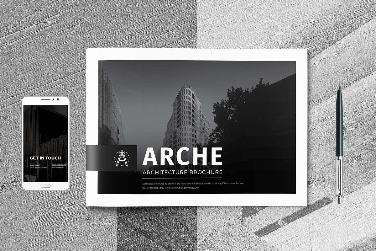 A5 Architecture Brochure, a Brochure Template by New Lines (Photo 1 of 12)