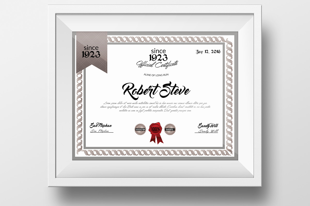 5 Certificate & Diploma Bundle, a Stationery Template by Business Flyers (Photo 3 of 6)