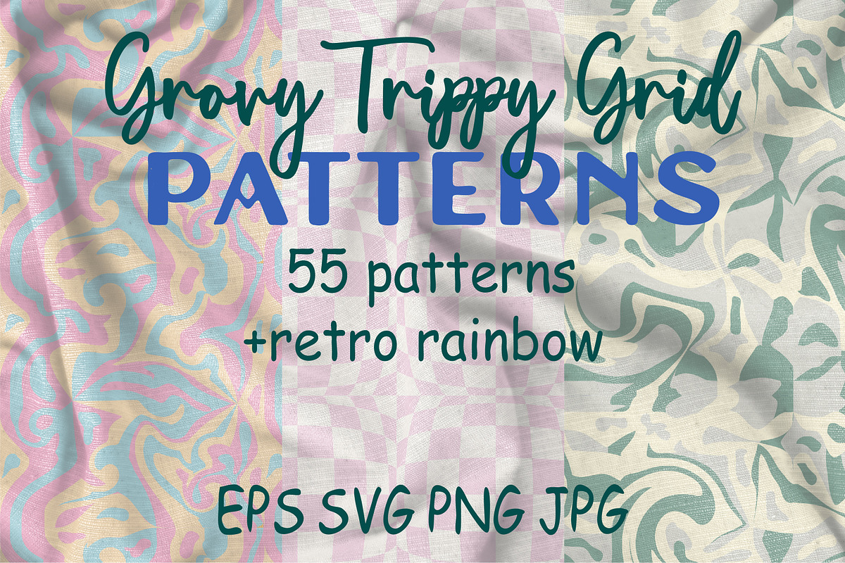 Groovy Trippy Grid Patterns, a Pattern Graphic by Michiru13 (Photo 1 of 23)