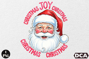 Christmas Joy Christmas Santa Png, an Illustration by DreamCafeArt
