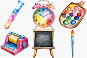 Watercolor Teaching Material Clipart, an Illustration by Canvas Craft (Thumbnail 3 of 7)
