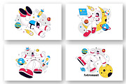 10 Astronaut Vector Illustration, a Person Illustration by denayunebgt (Thumbnail 2 of 4)