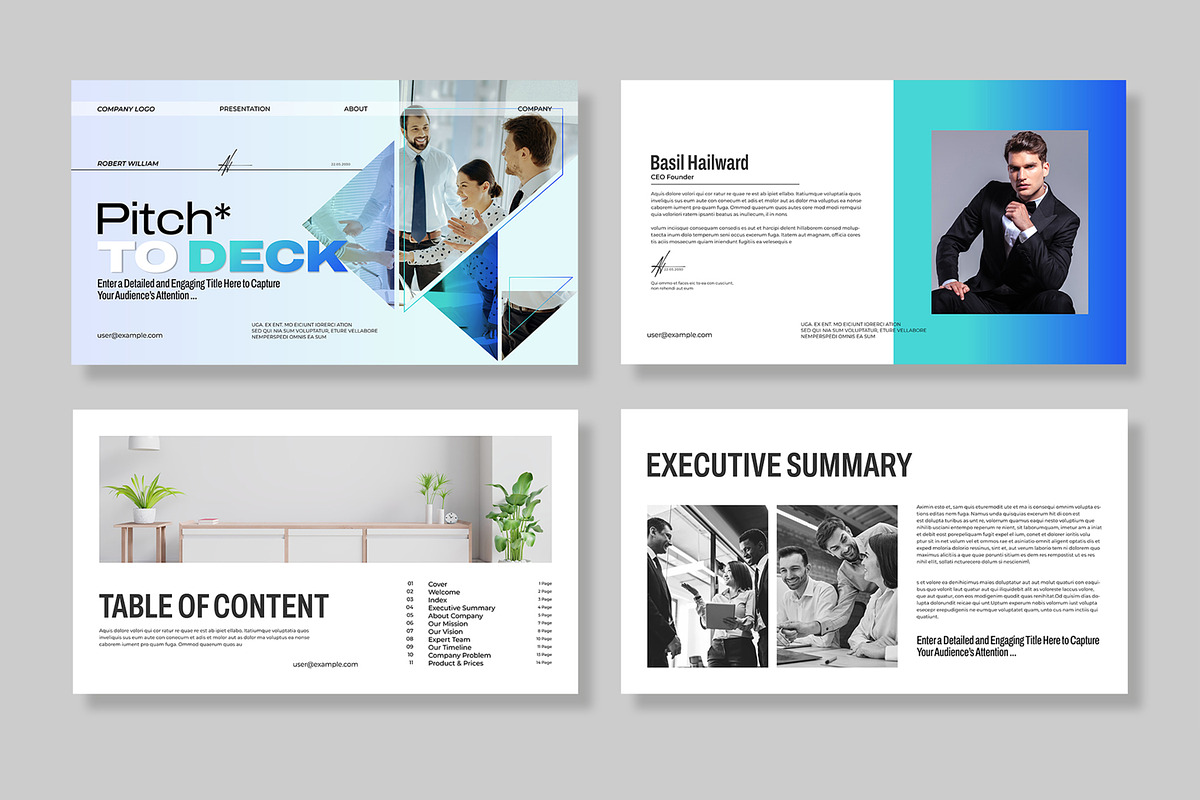 Pitch Deck Presentation Template, a Presentation Template by MightyDesign (Photo 2 of 8)
