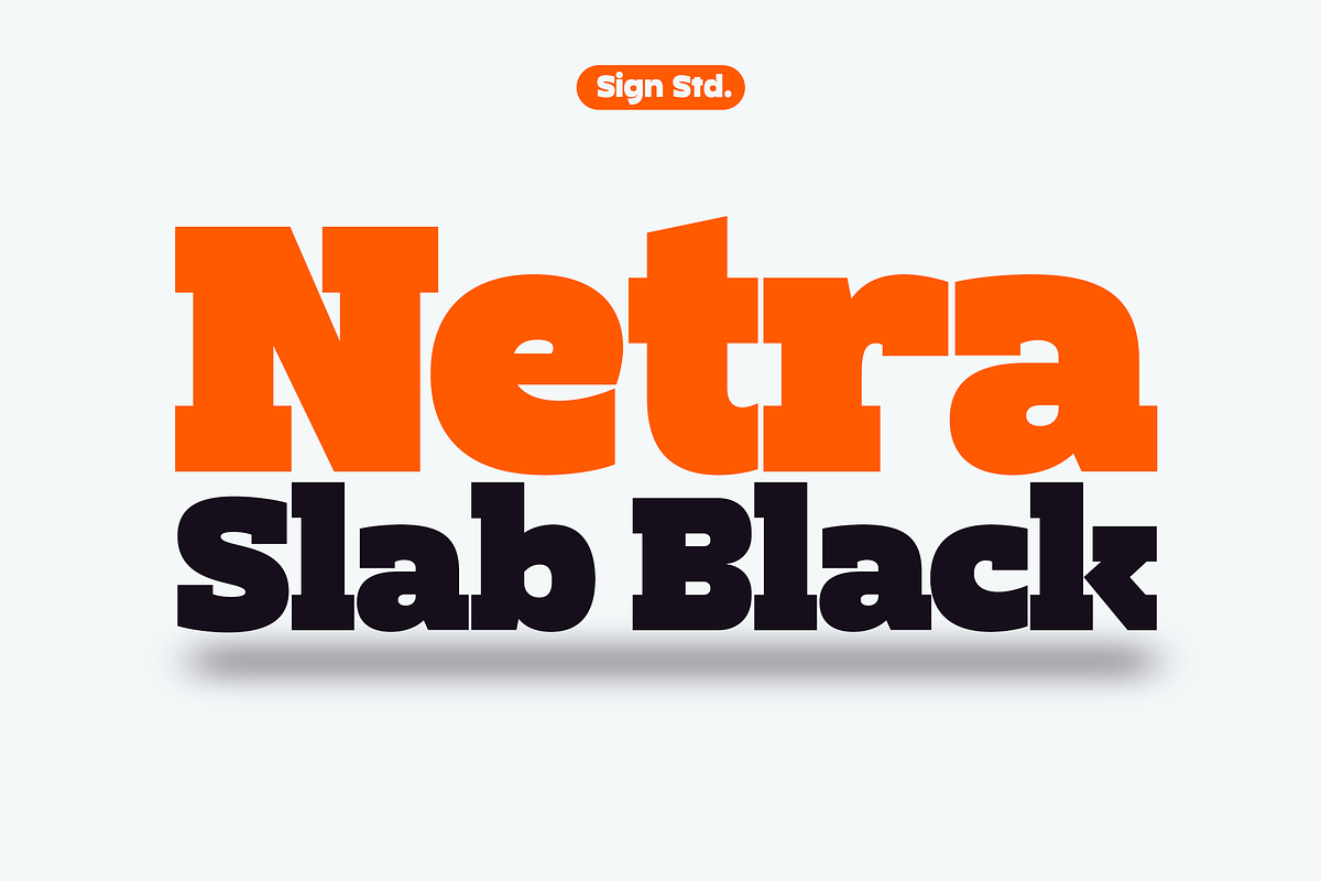 Netra Slab - Black Style, a Slab Serif Font by Sign Studio (Photo 1 of 9)