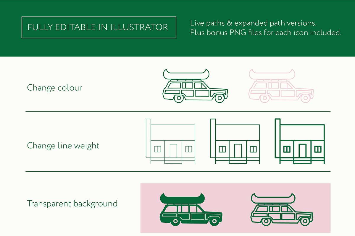 Cabin Life icons, an Icon by the cabin supply co (Photo 3 of 3)