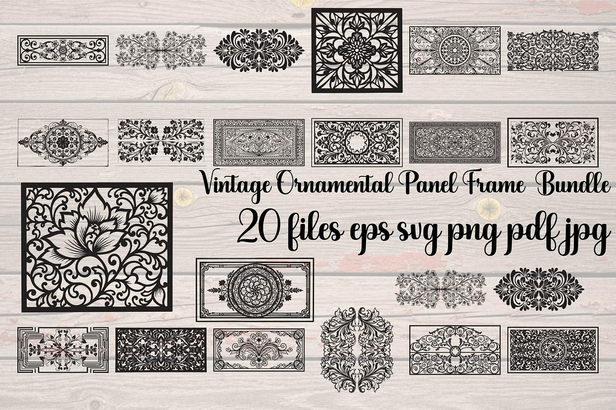 Vintage Ornamental Panel Frame, a Decorative Illustration by Designer_Momina (Photo 1 of 21)