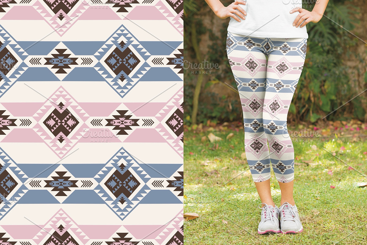 Girly Western Aztec Seamless Pattern, a Pattern Graphic by PPEthnicDecorPattern (Photo 9 of 10)