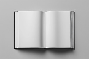 Open book with blank pages mockup, a Background Photo by MistyDay