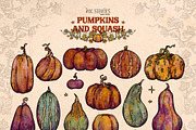 Pumpkins and Squash, a Seasonal Illustration by Ink Stories (Thumbnail 3 of 20)