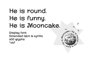 Mooncake - Display Font