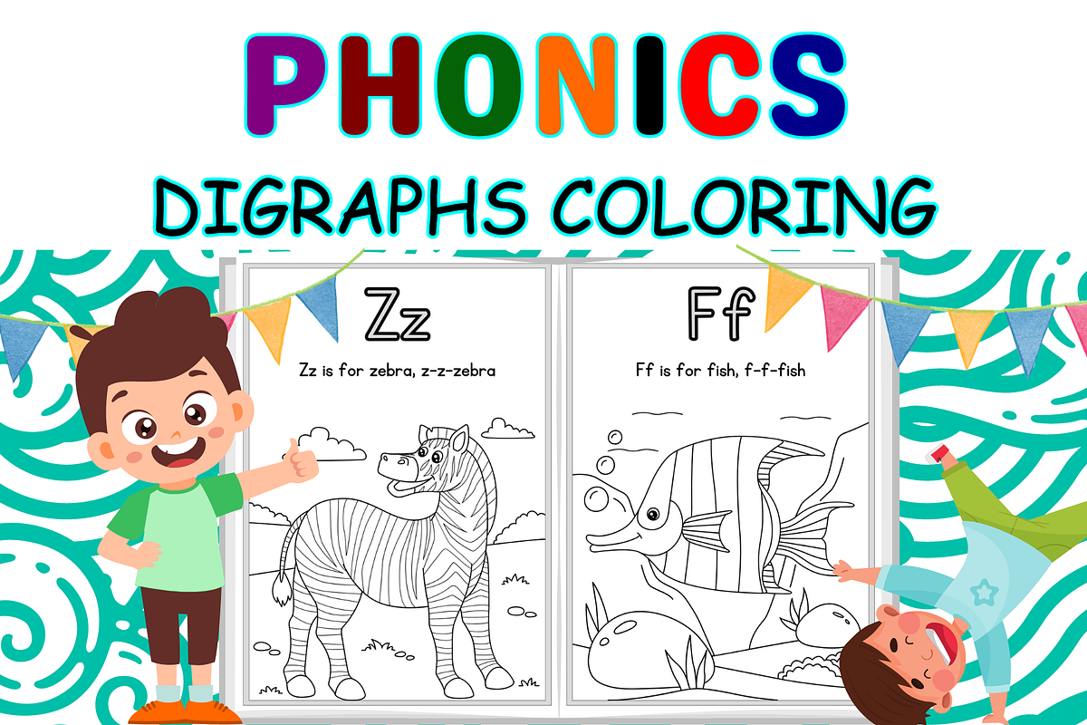 Phonics Crafts Coloring Page, a Templates & Theme by Premium Digital Templates (Photo 2 of 3)