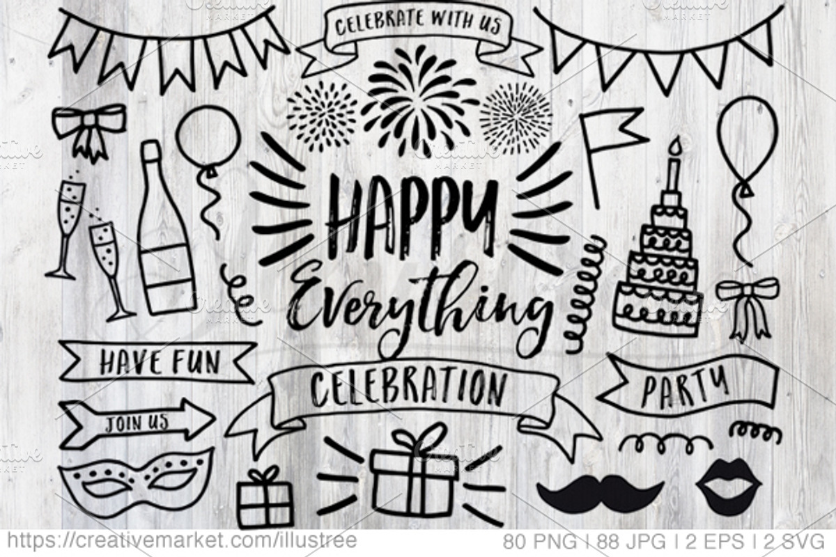 Celebration, party, birthday clipart, an Object Graphic by Illustree (Photo 1 of 5)