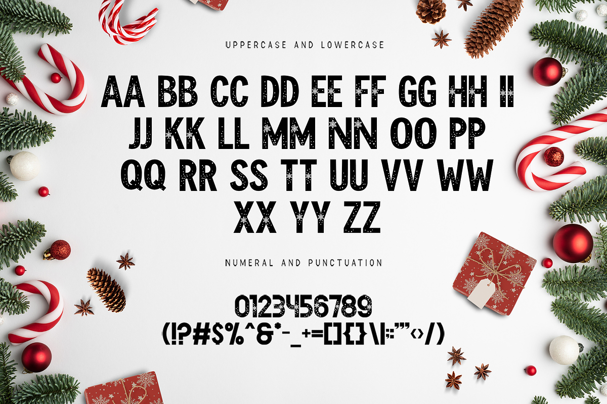 Christmas Snow–ModernDecorative Font, a Handwritten Font by overlaytemplates (Photo 5 of 5)