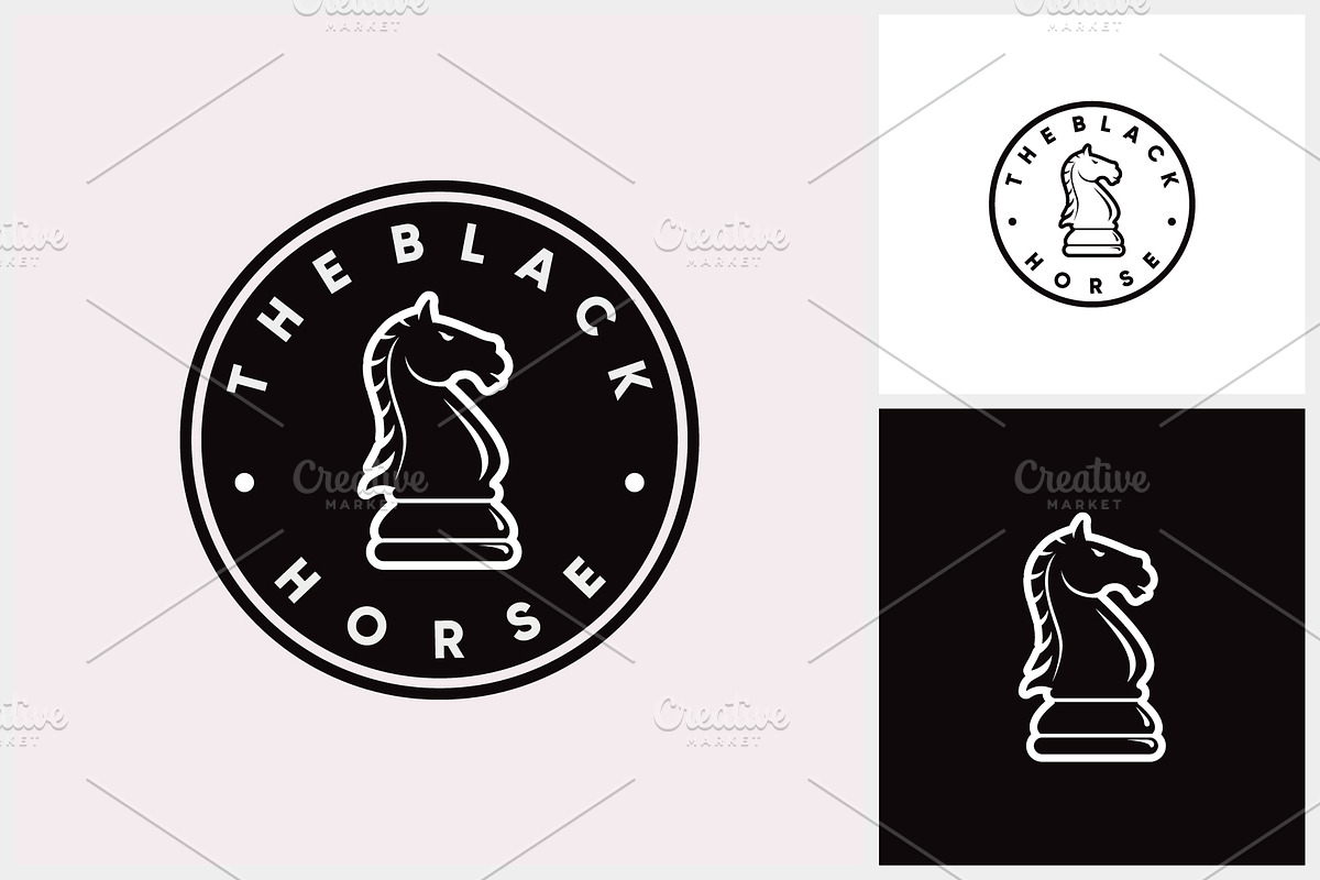 Horse Chess Logo, a Branding & Logo Template by Atlantis X Nurman Arbai (Photo 1 of 3)