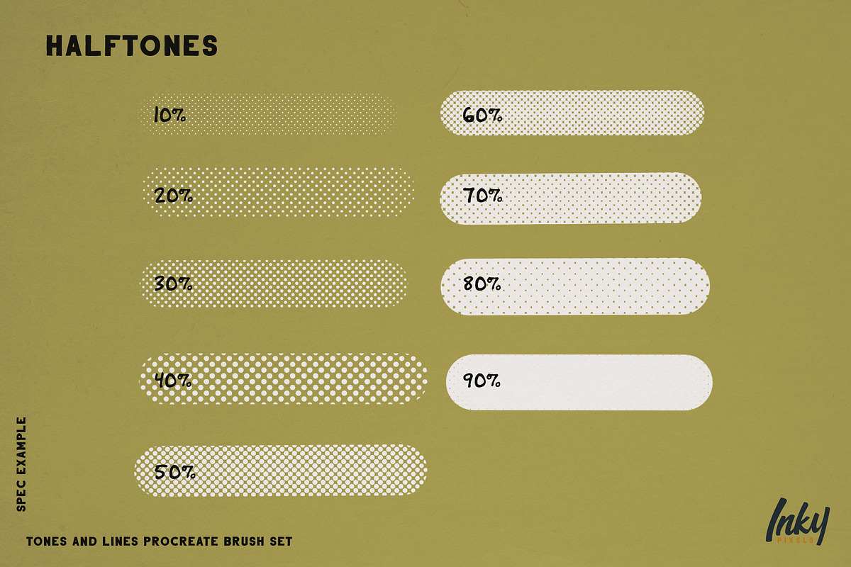 Tones and Lines Procreate Brushes, a Brush Add-On by Inky Pixels (Photo 5 of 13)