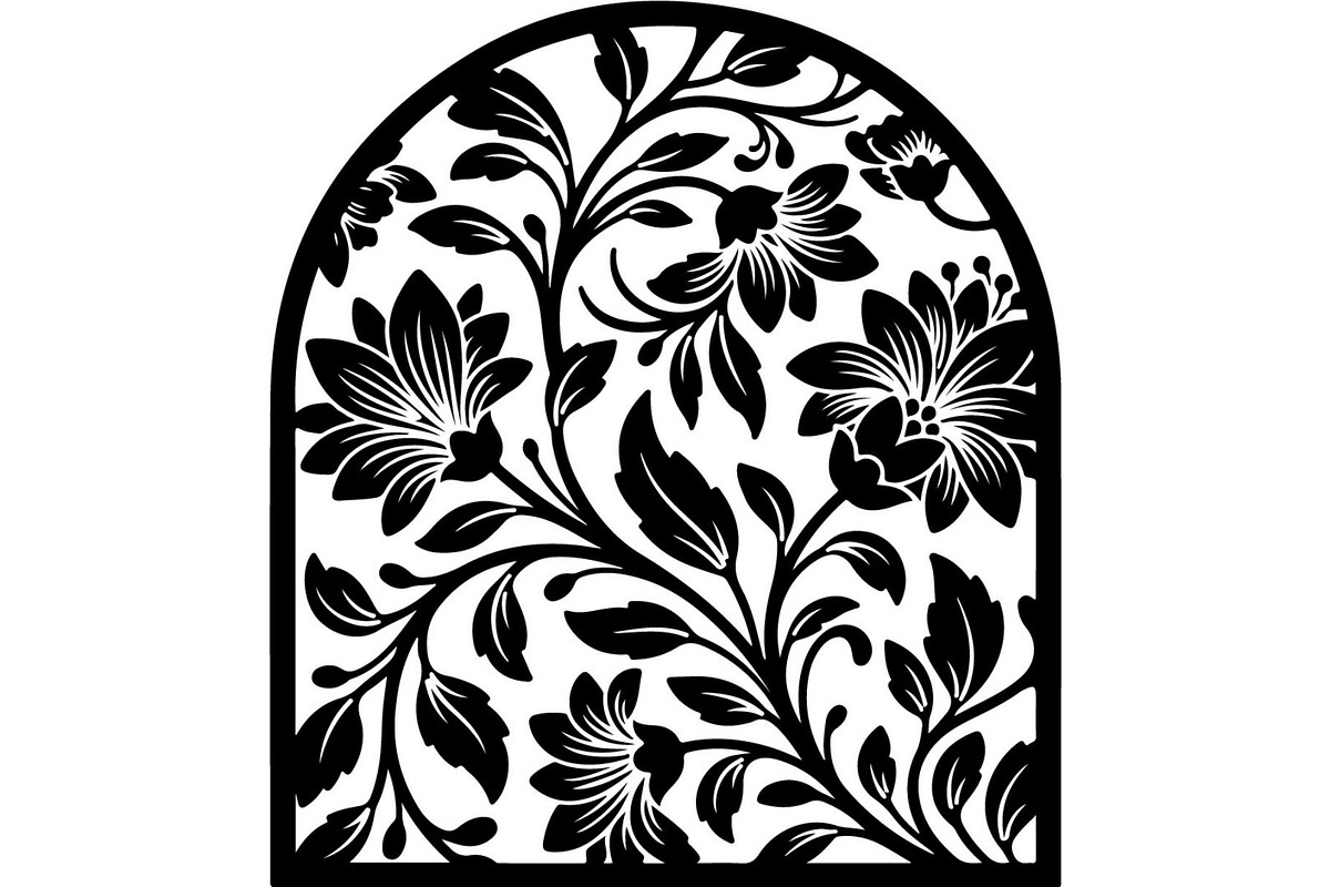 Decorative Arch Window Vector Set, a Decorative Illustration by Designer_Momina (Photo 8 of 21)