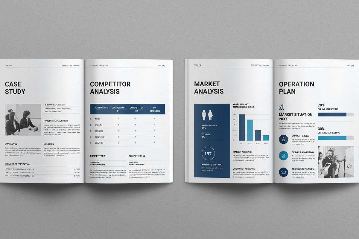 Business Plan Template, a Brochure Template by E-Type (Photo 5 of 7)