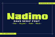 Nadimo, a Sans Serif Font by twinstd (Thumbnail 1 of 12)