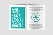 Bi-Fold A5 Brochure Mock-up, a Books & Magazine Mockup by Illusiongraphic (Thumbnail 12 of 25)