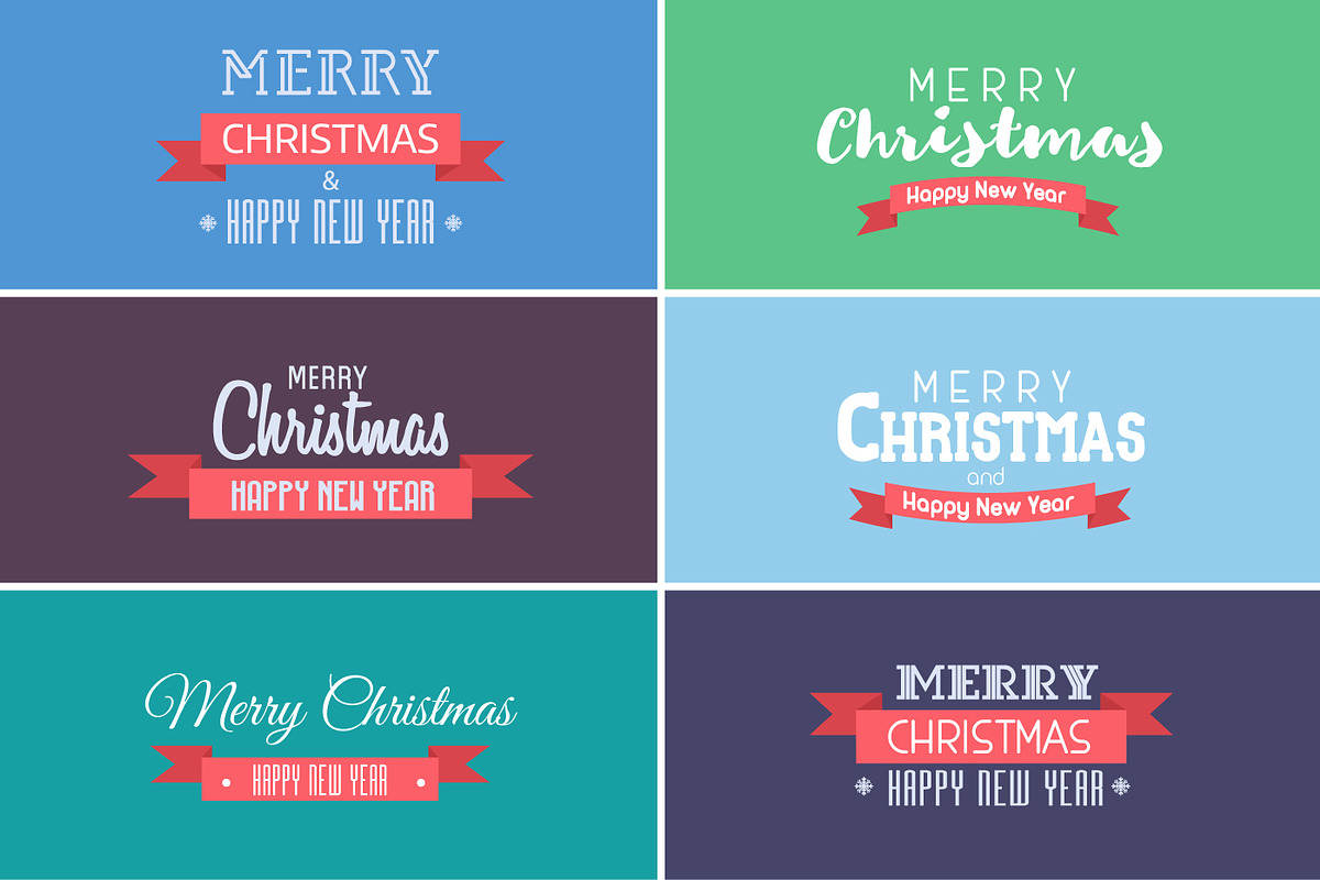 New Year and Christmas Cards, a Card Template by Alex Krugli (Photo 7 of 7)