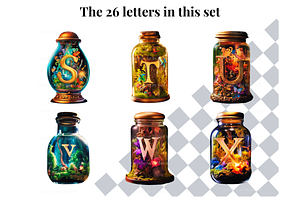 Magical Fairy World Alphabet Letters