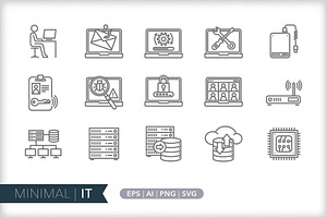 Minimal IT icons, an Outline Icon by Picture Window