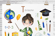 Cute Alphabet Professions. Part 2, an Object Graphic by Kate_Rina (Thumbnail 8 of 17)
