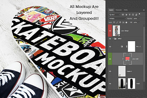 Skateboard Mockup 21