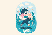 Literature Fans - cute illustration, an Education Illustration by LaVika (Thumbnail 4 of 8)