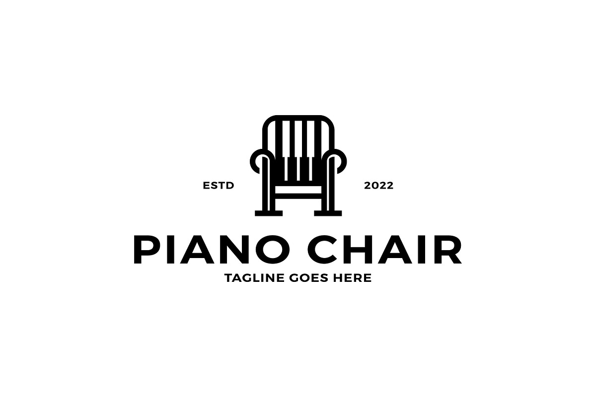 Piano With Chair Logo, a Branding & Logo Template by juliawan