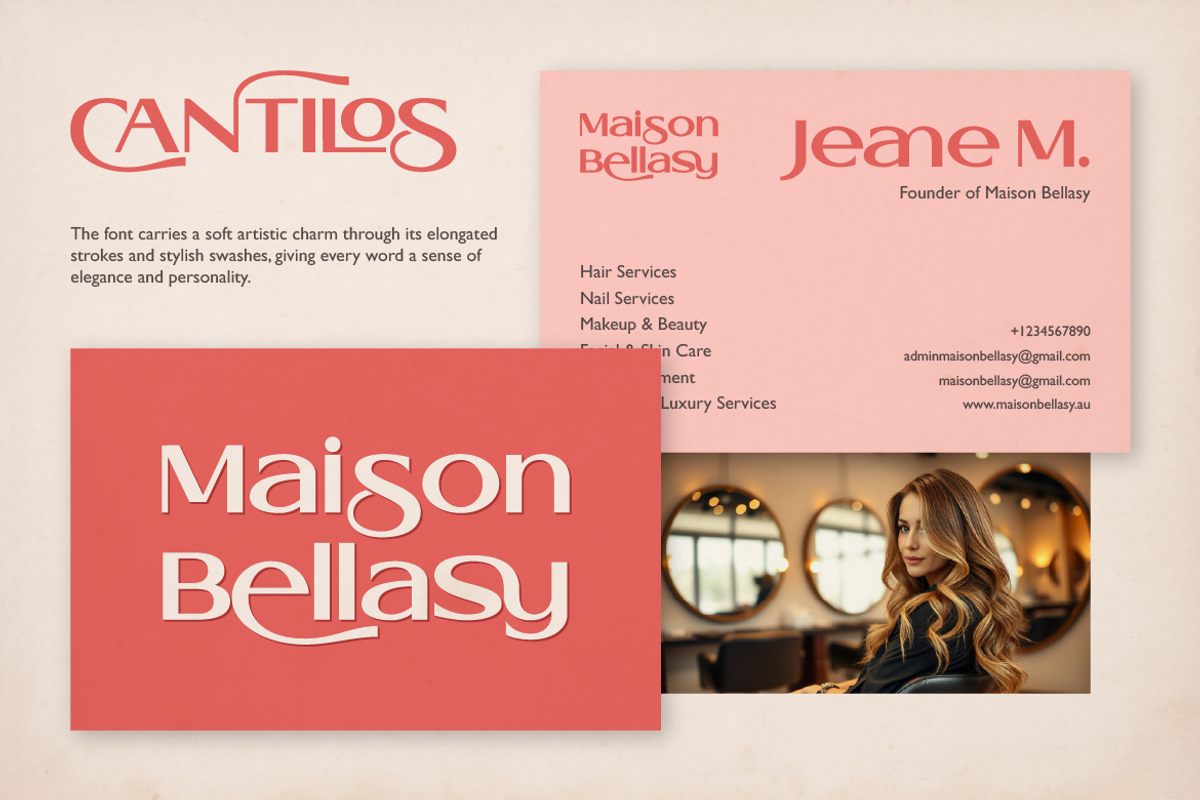 Cantilos, a Serif Font by Artisan Themes (Photo 3 of 11)