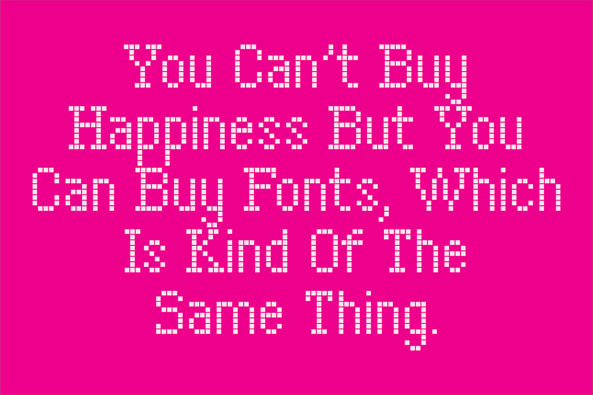 Display Squares One Font, a Font by GG Design (Photo 9 of 10)