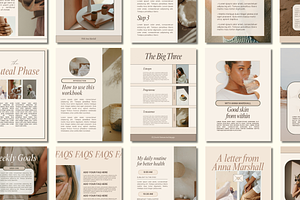Neutral Canva Workbook Template, a Presentation Template by Solana Creative Co.
