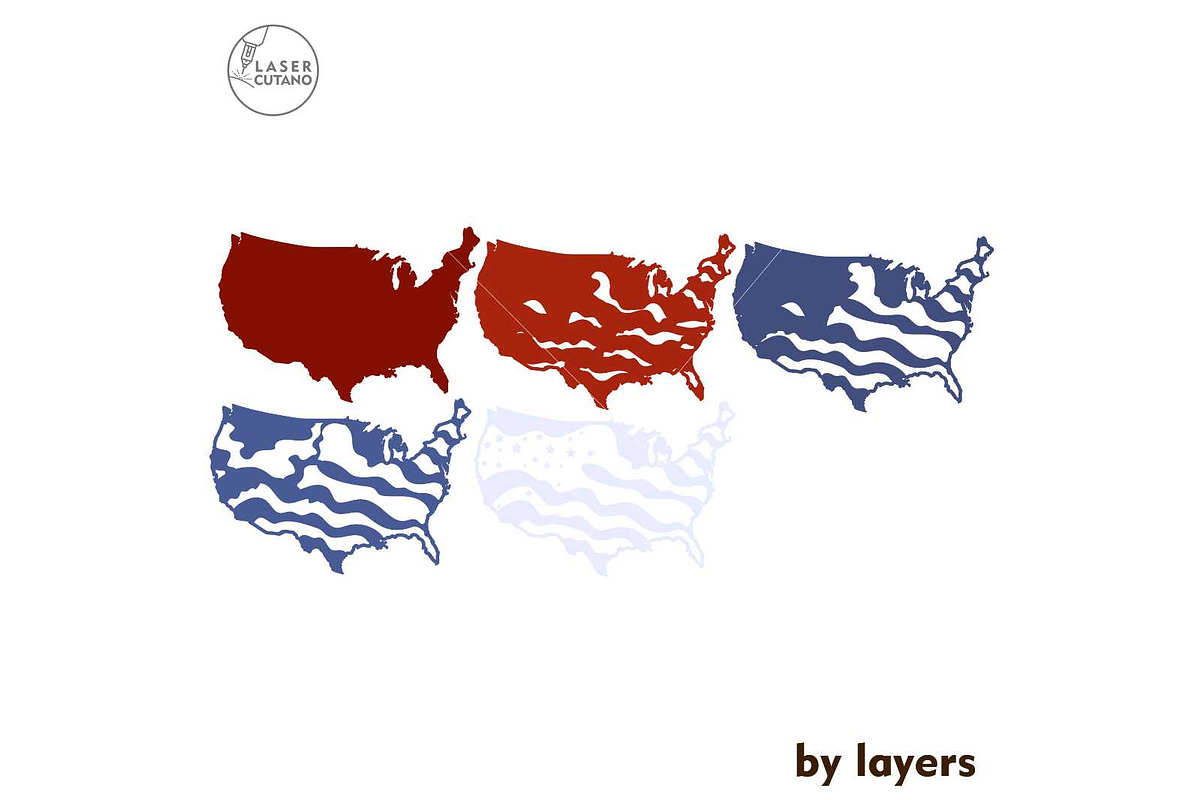 Independence Day Template USA Flag, a Templates & Theme by LaserCutano (Photo 5 of 7)