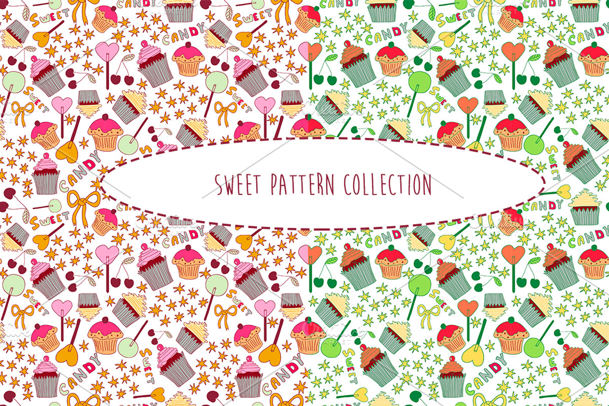 Sweet pattern collection, a Pattern Graphic by leffka (Photo 1 of 5)