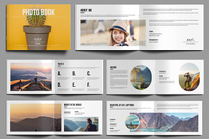 Photobook Landscape Template Layout, a Magazine Template by MightyDesign