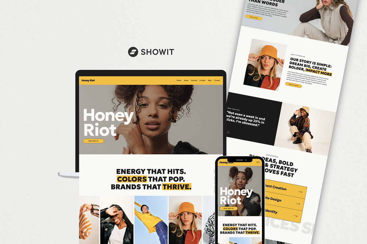 Bold Showit Website Template, a Squarespace Template by Breah Designs (Photo 1 of 10)