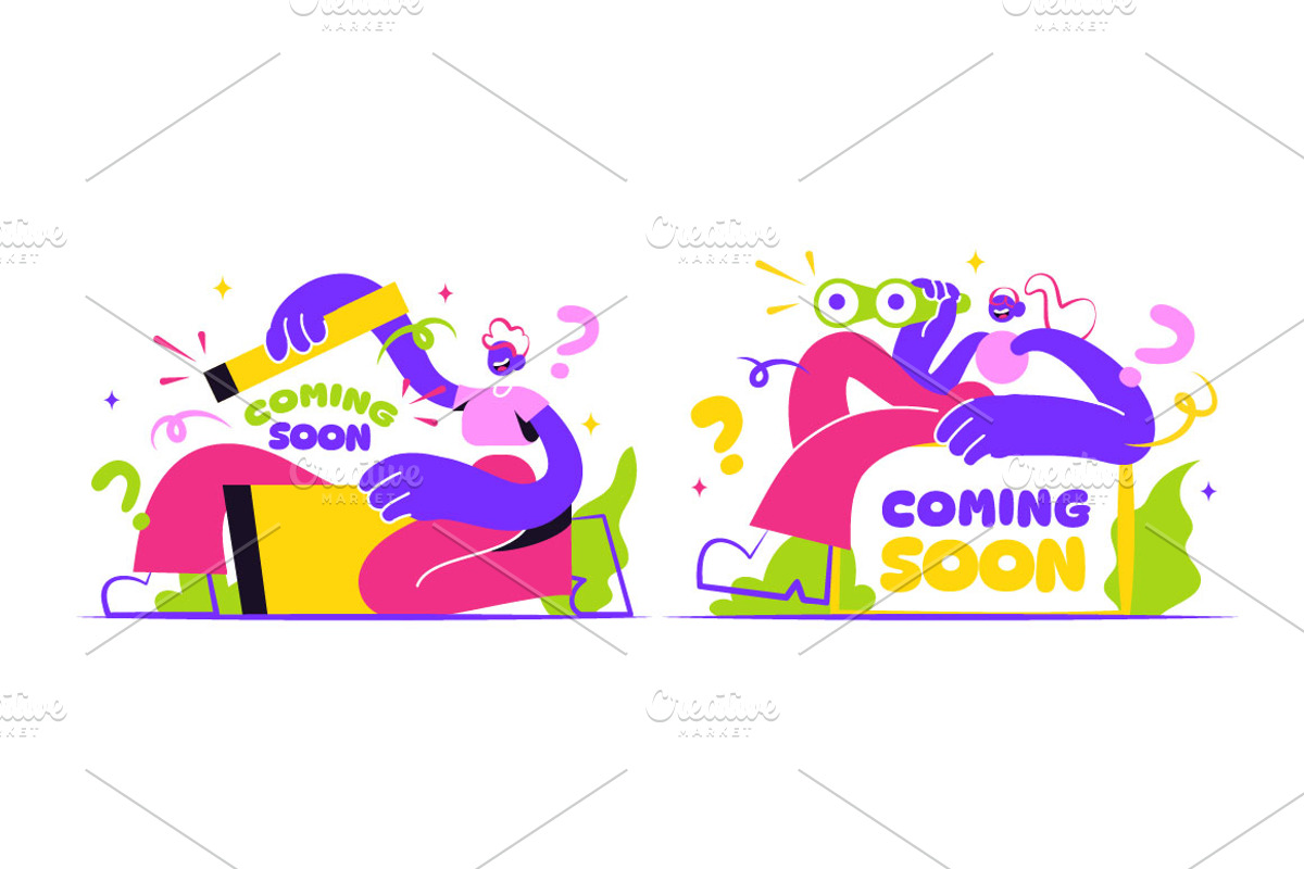5 Coming Soon Vector Illustration, an Object Illustration by denayunebgt (Photo 3 of 3)