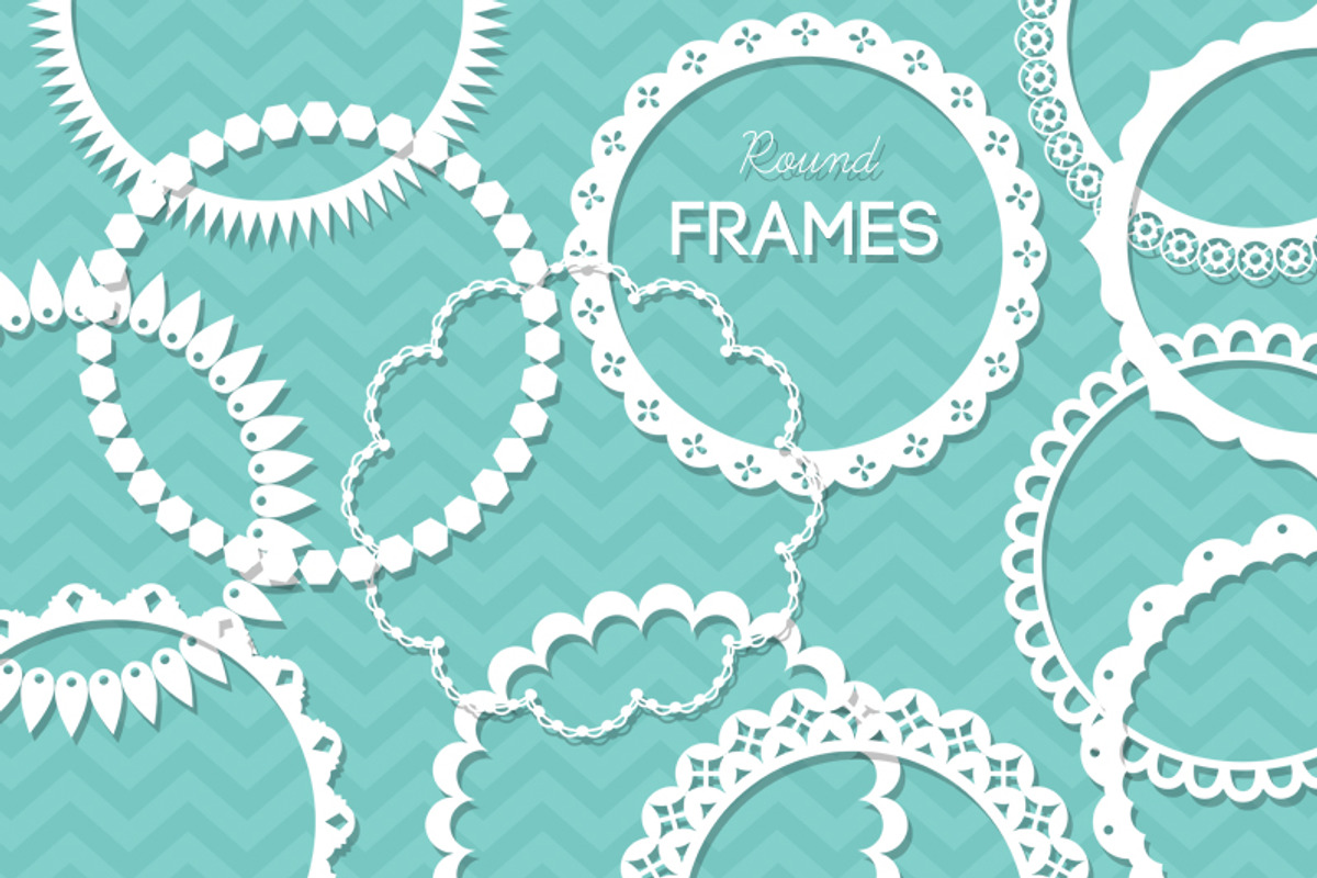 48 Round Lace Frames Bundle Save 40%, a Decorative Illustration by AzmariDigitals (Photo 5 of 5)