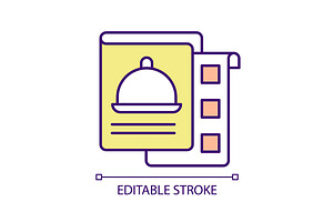 Menu ingredients RGB color icon, an Icon by IMG Visuals