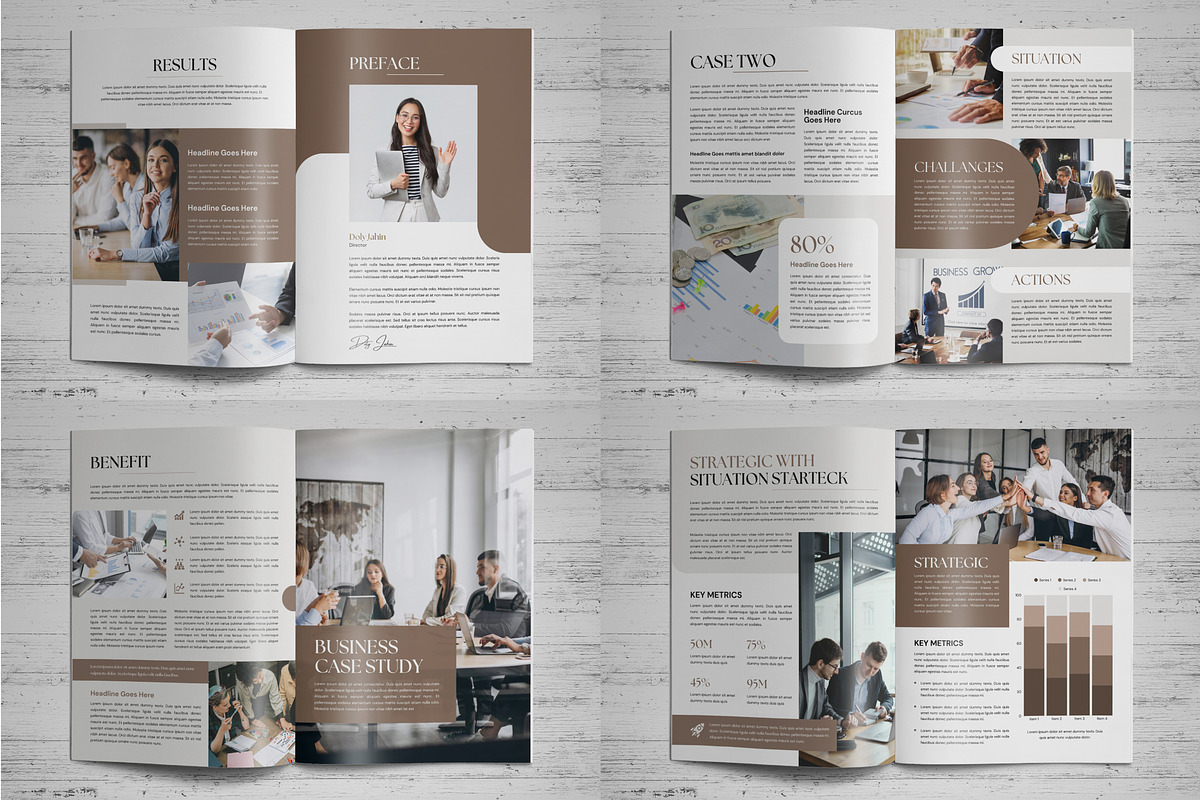 Case Study Brochure Canva Template 3, a Brochure Template by Miyaji75 (Photo 4 of 10)