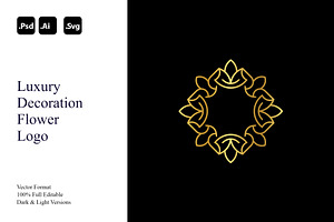 Luxury Decoration Flower Logo, a Branding & Logo Template by Luxury Logos