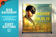 Tropical Event Backdrop Template, a Templates & Theme by SeraphimChris (Thumbnail 1 of 5)