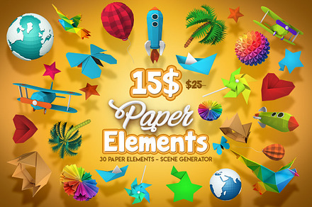 Paper Elements - Scene Generator