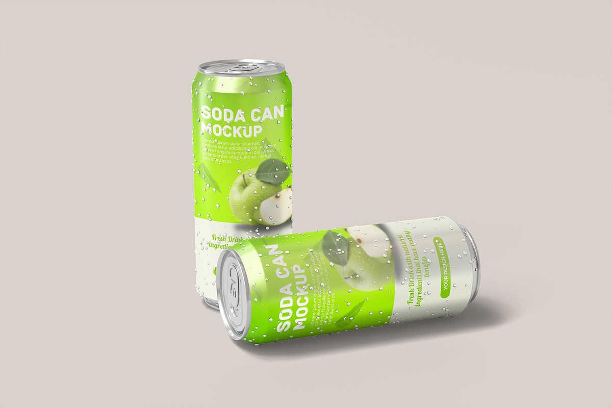 Soda Can Mockup, a Product Mockup by graphicsecond (Photo 4 of 5)